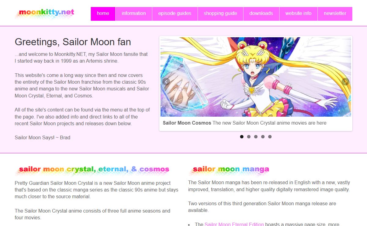 Moonkitty.NET Sailor Moon Cosmos Anime Manga & Musical News 1999-2023
