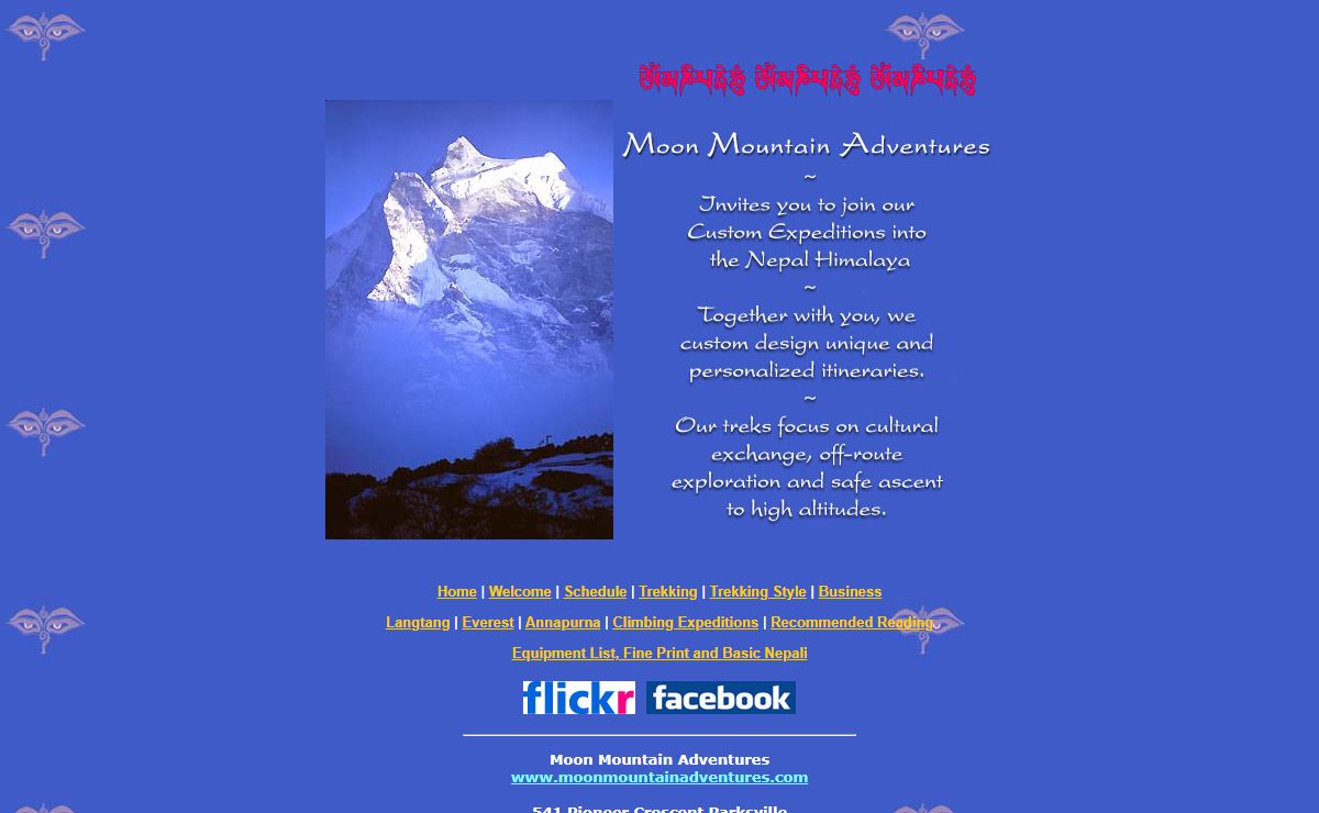 Moon Mountain Adventures : Trekking in Nepal : Budget trekking expeditions into the Nepal Himalaya, off-route exploration Everest, Annapurna, Langtang Parksville, Qualicum, Nanaimo, Canada