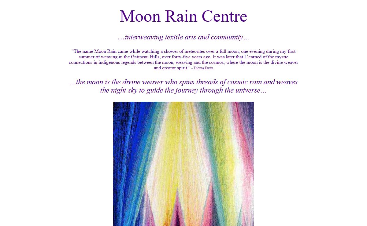 Moon Rain - weaving, tapestry, tapestry weaving, tapestry artist, tapestry designer, commissioned tapestries, how to weave, tapestry workshops