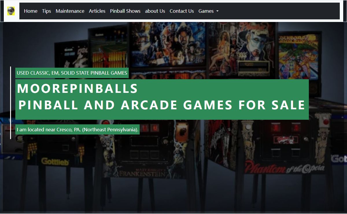 Moorepinballs - Home page