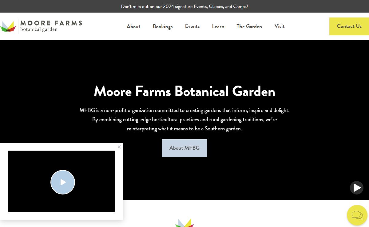 Home | Moore Farms Botanical Garden