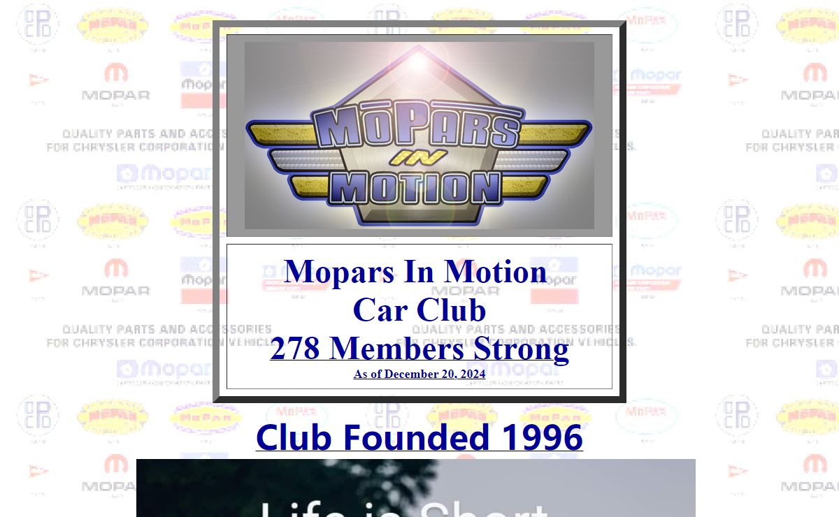 Mopars In Motion Car Club
