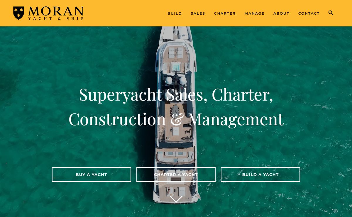 Luxury Yacht Construction, Sales, & Charter | Moran Yacht & Ship