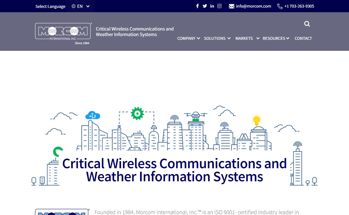 MORCOM - Wireless Communications & Weather Information Systems