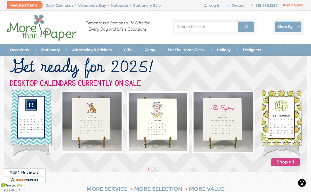 Personalized Items for Every Day & Life's Occasions | More Than Paper