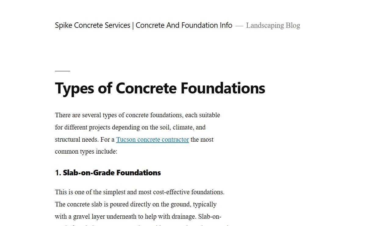 Spike Concrete Services | Concrete And Foundation Info