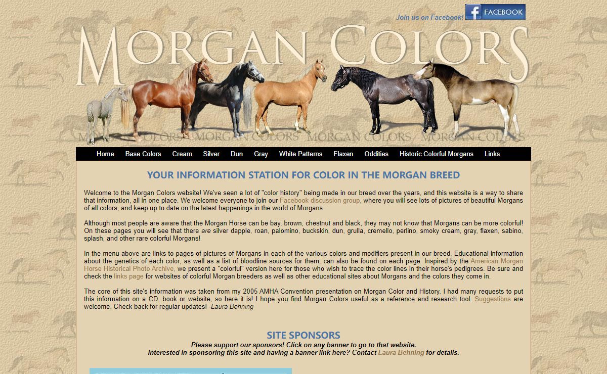 Morgan Colors- Your Information Station for Morgan Color Genetics and Color History