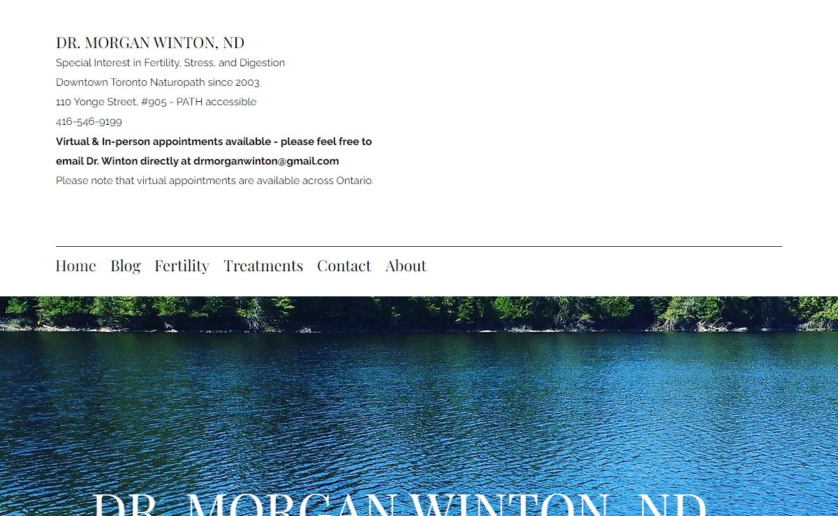 Naturopathy | Dr. Morgan Winton, Naturopathic Doctor | Toronto
