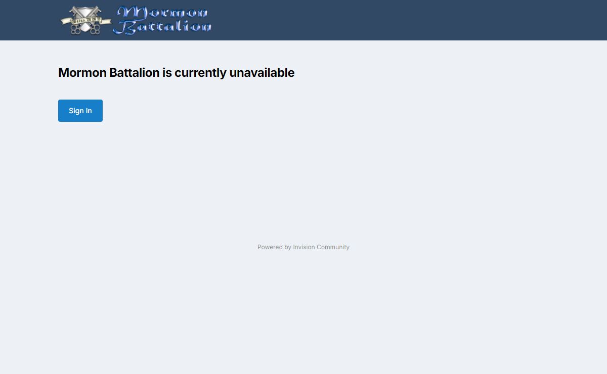 (Offline) Mormon Battalion