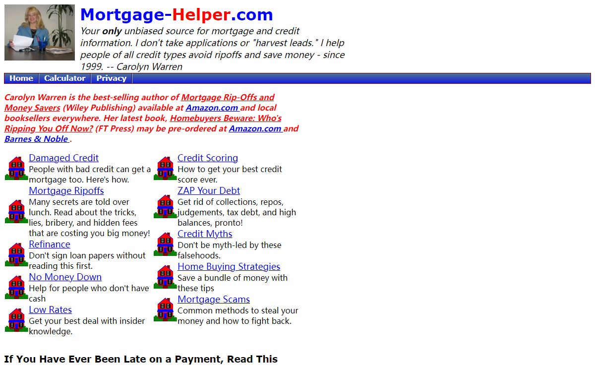 Bad Credit Mortgages, No Money Down Mortgages, Information and Advice.
