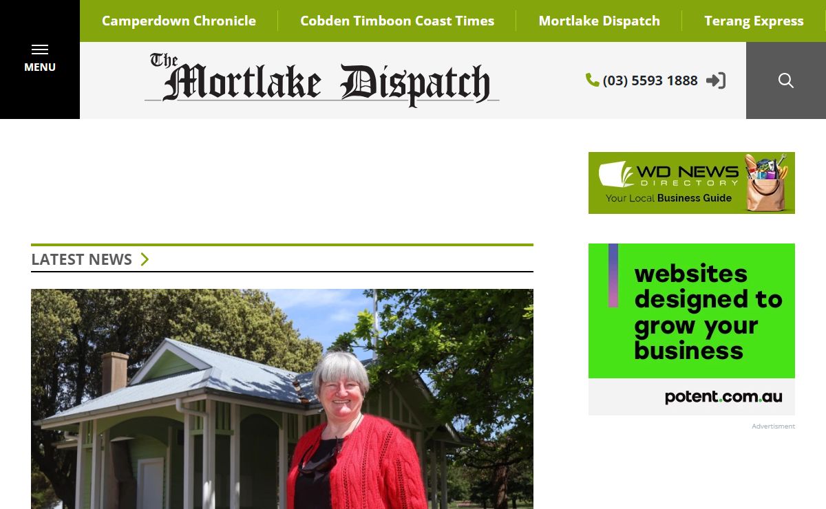 Mortlake Dispatch | WD News Publications | Local News covering Sport, Council & Community for Camperdown, Cobden, Colac, Mortlake, Terang, Timboon & Simpson in VIC Australia.