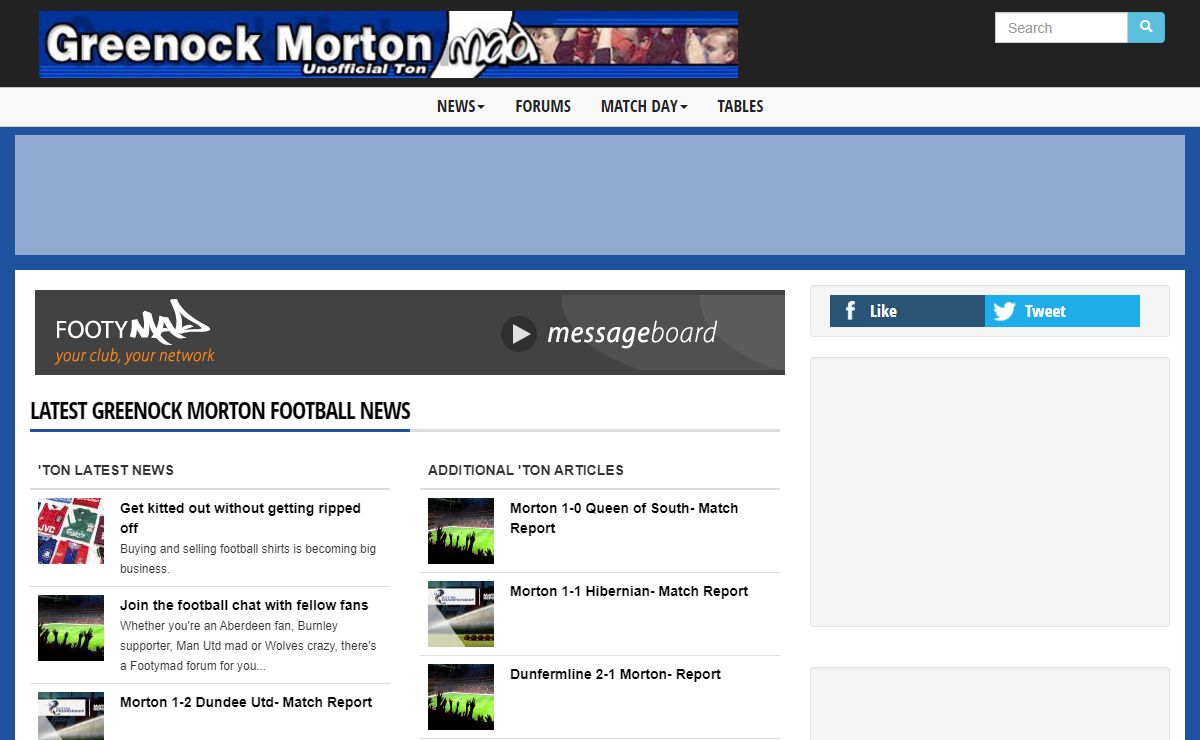 Greenock Morton News - Morton MAD