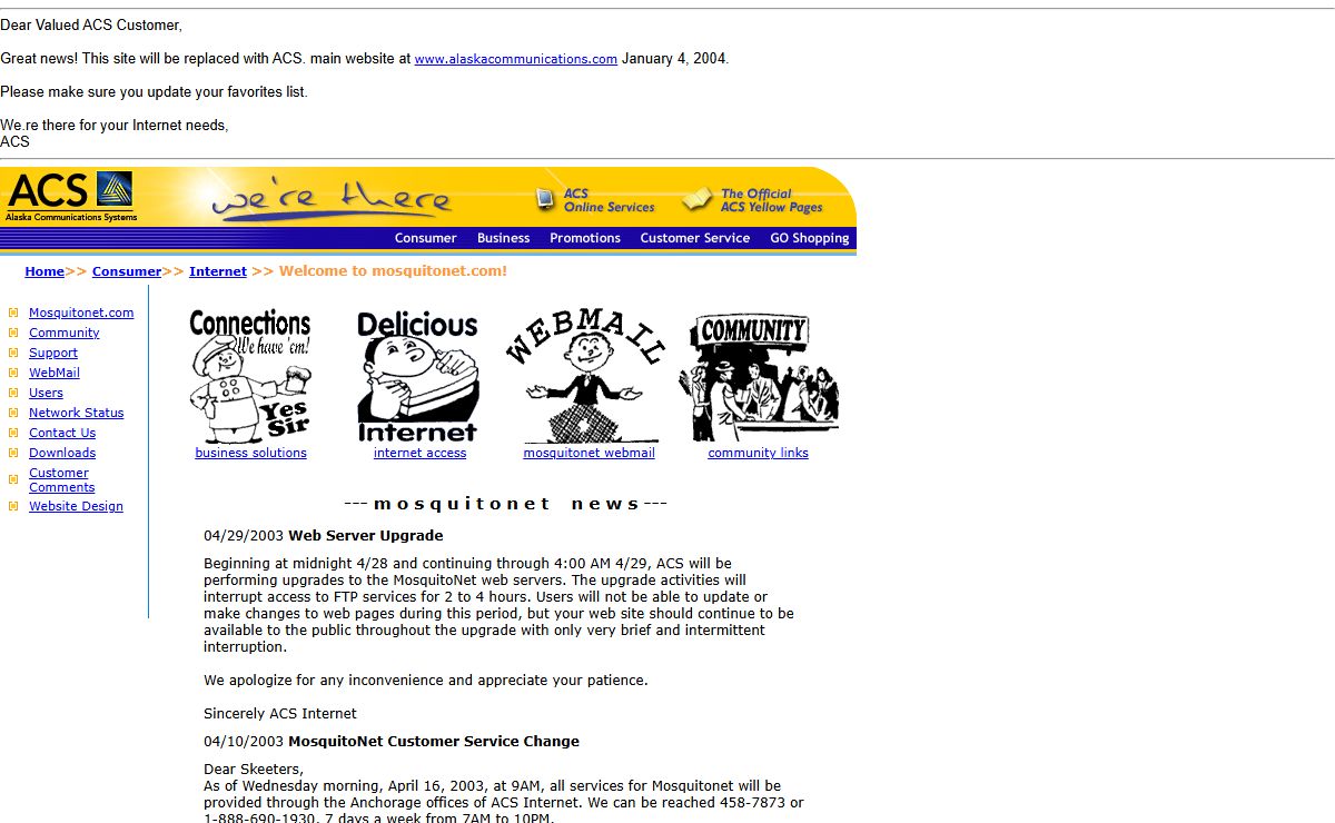 Welcome to mosquitonet.com!