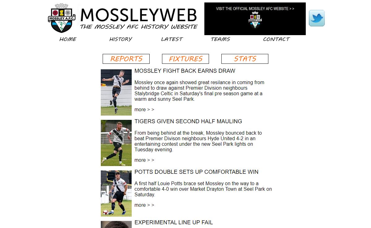 MOSSLEYWEB The Original Official Mossley AFC Website