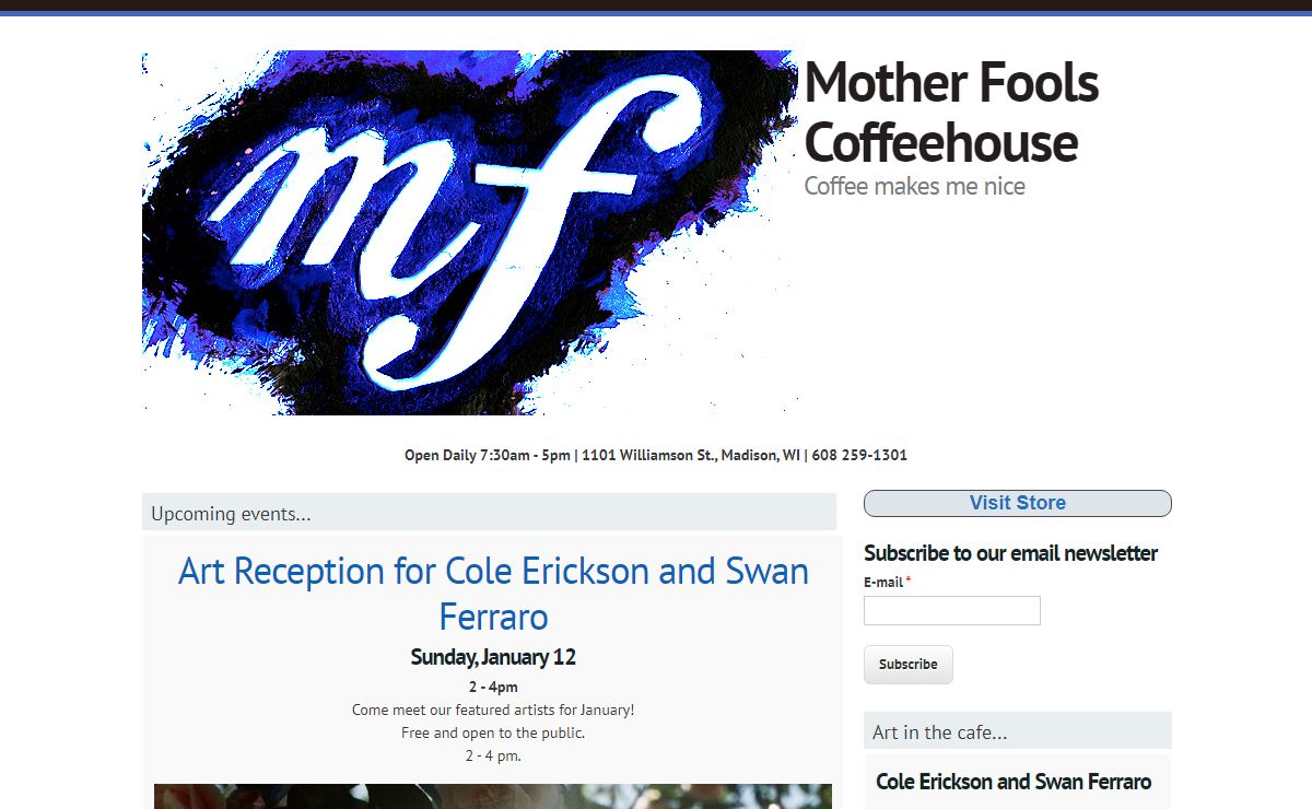 Mother Fools Coffeehouse | Coffee makes me nice