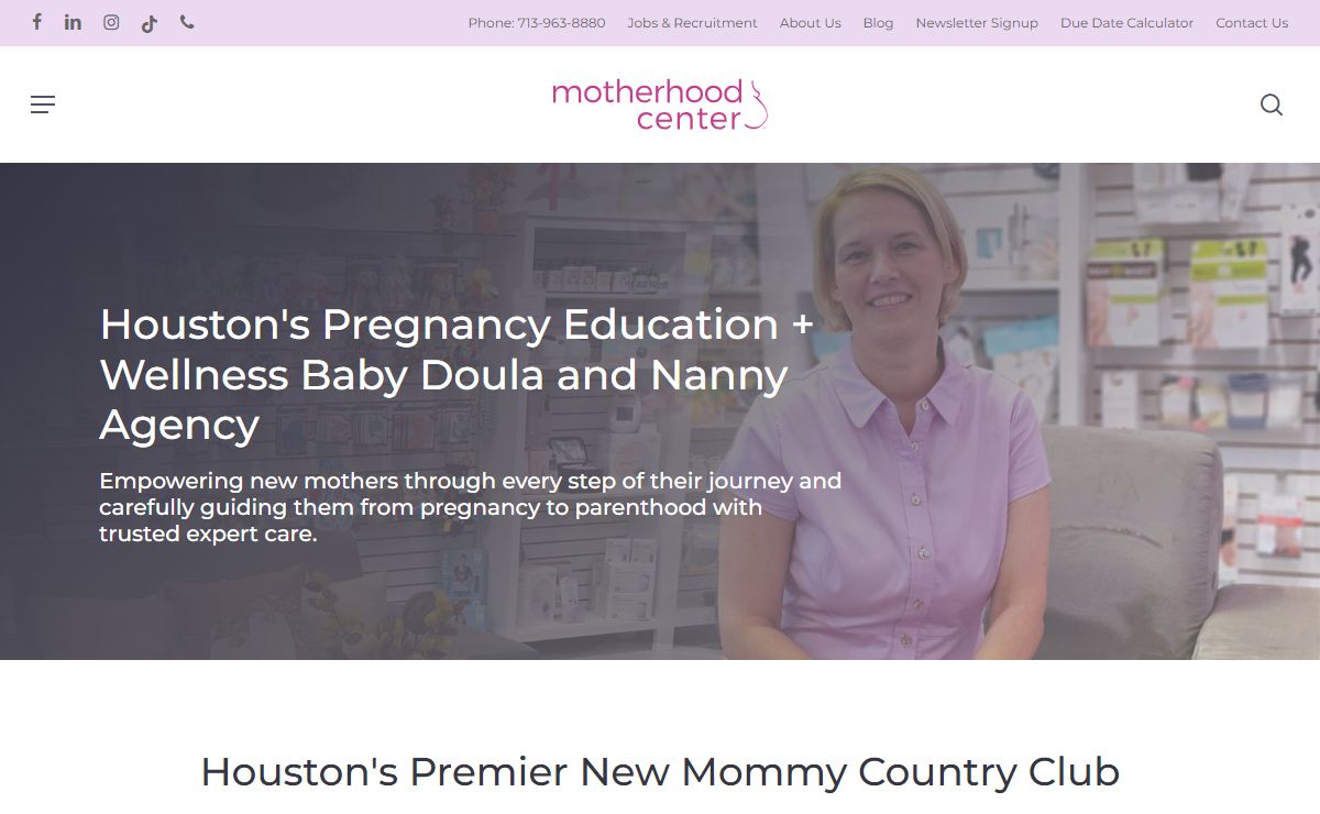 Houston Nanny Agency - Pregnancy & Parenting Education Center In Houston | Motherhood Center