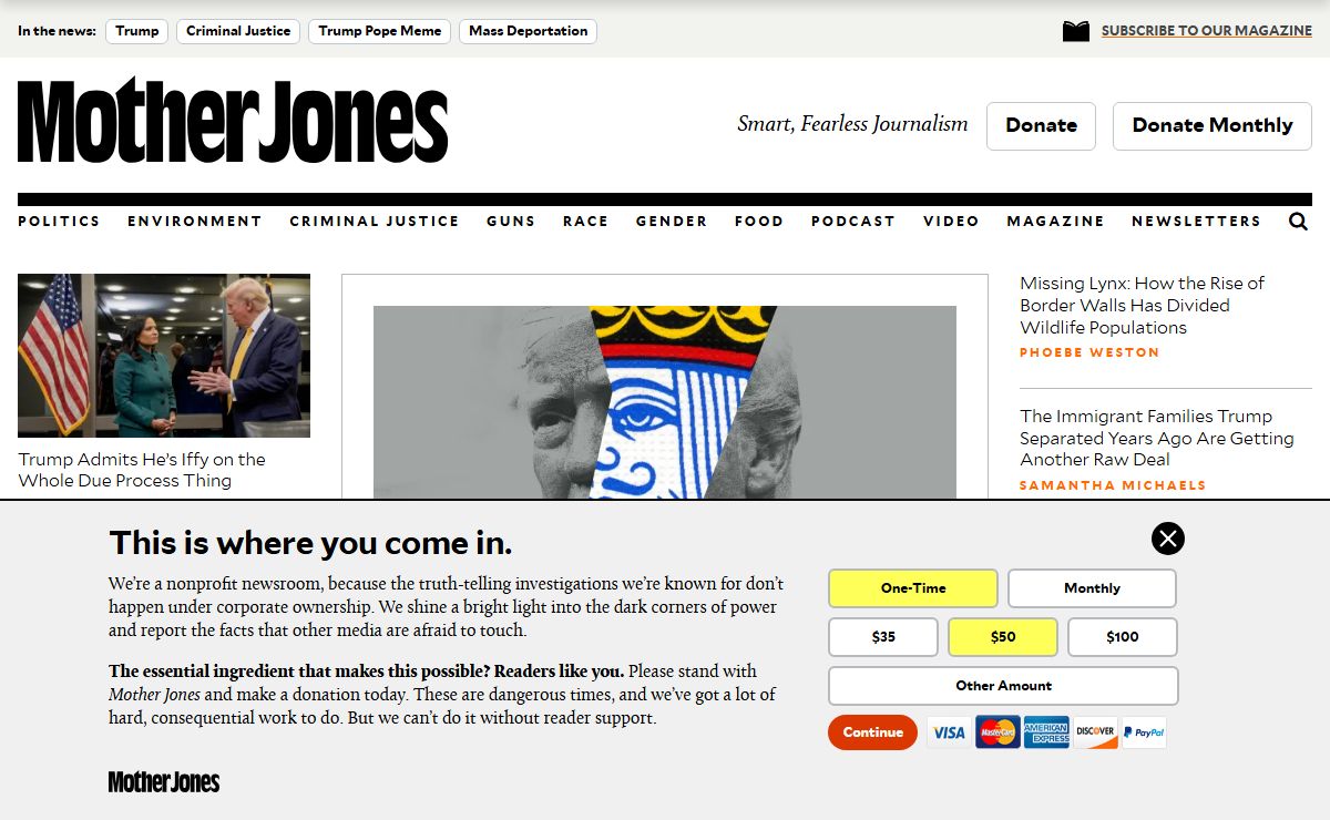 Mother Jones – Smart, fearless journalism