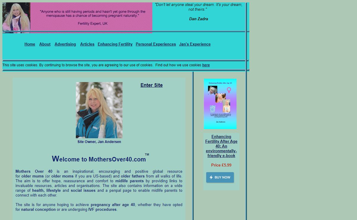 Mothers Over 40 - A Leading Website for Midlife Parents