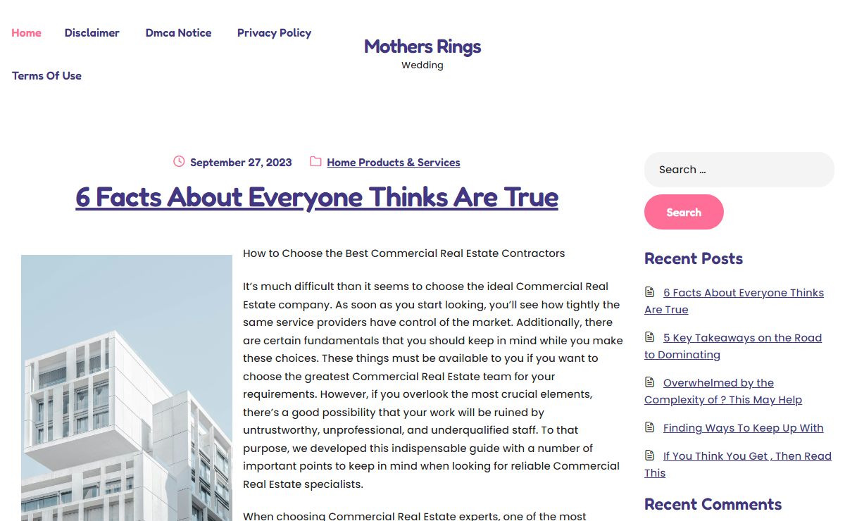 Mothers Rings – Wedding