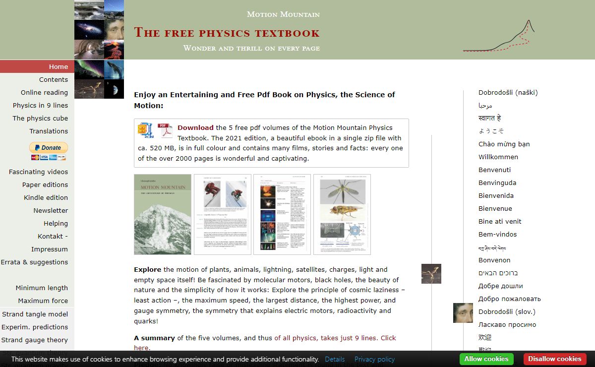 Motion Mountain - The Captivating Free Physics Pdf Book