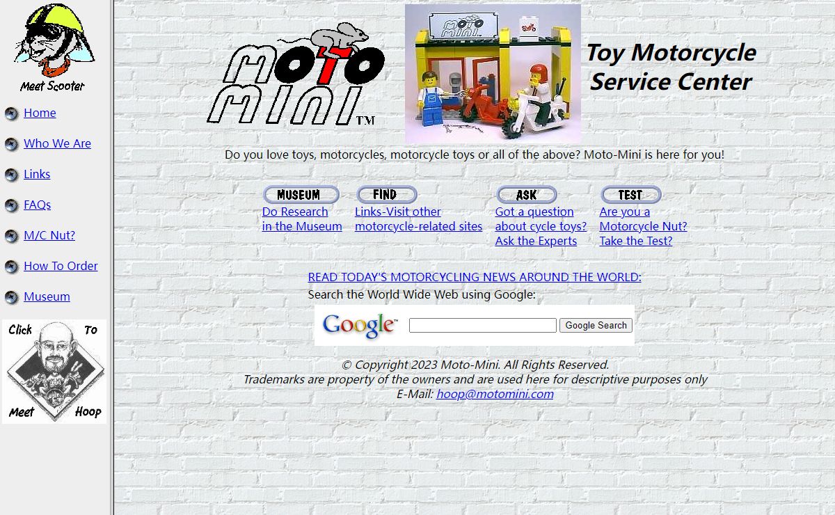 Moto-Mini: Motorcycle Toys, Models, and Replicas