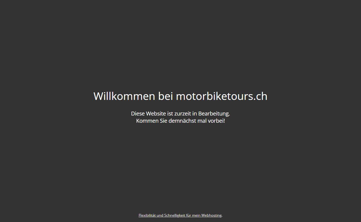 Willkommen bei motorbiketours.ch