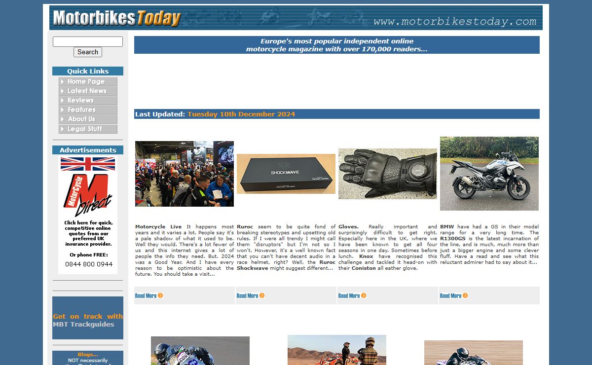 MotorbikesToday 10th December 2024