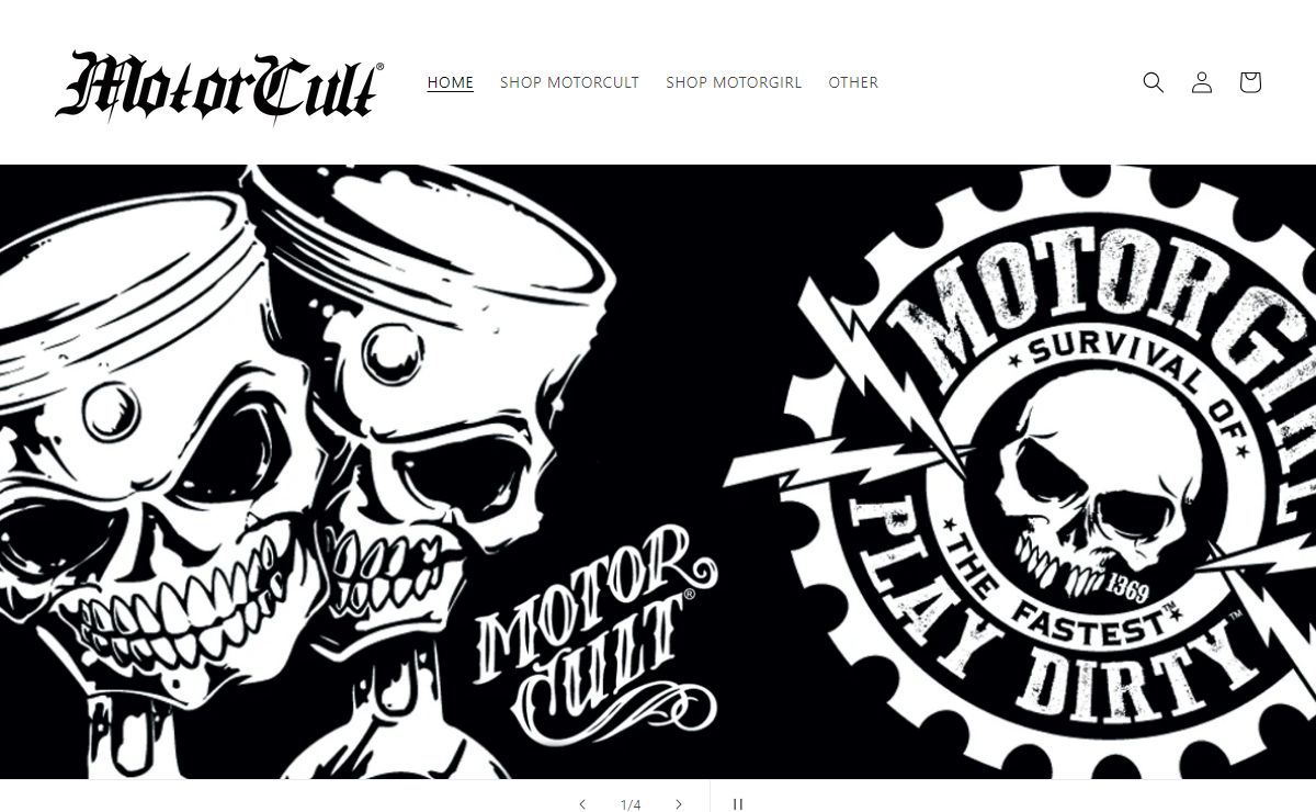 MotorCult and MotorGirl Apparel - Loud Fast and Built To Last
