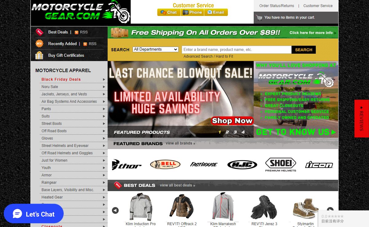 MotorcycleGear.com (the new name of New Enough) :: Motorcycle Jackets, Helmets, Gloves, Boots, Luggage, Parts and More!