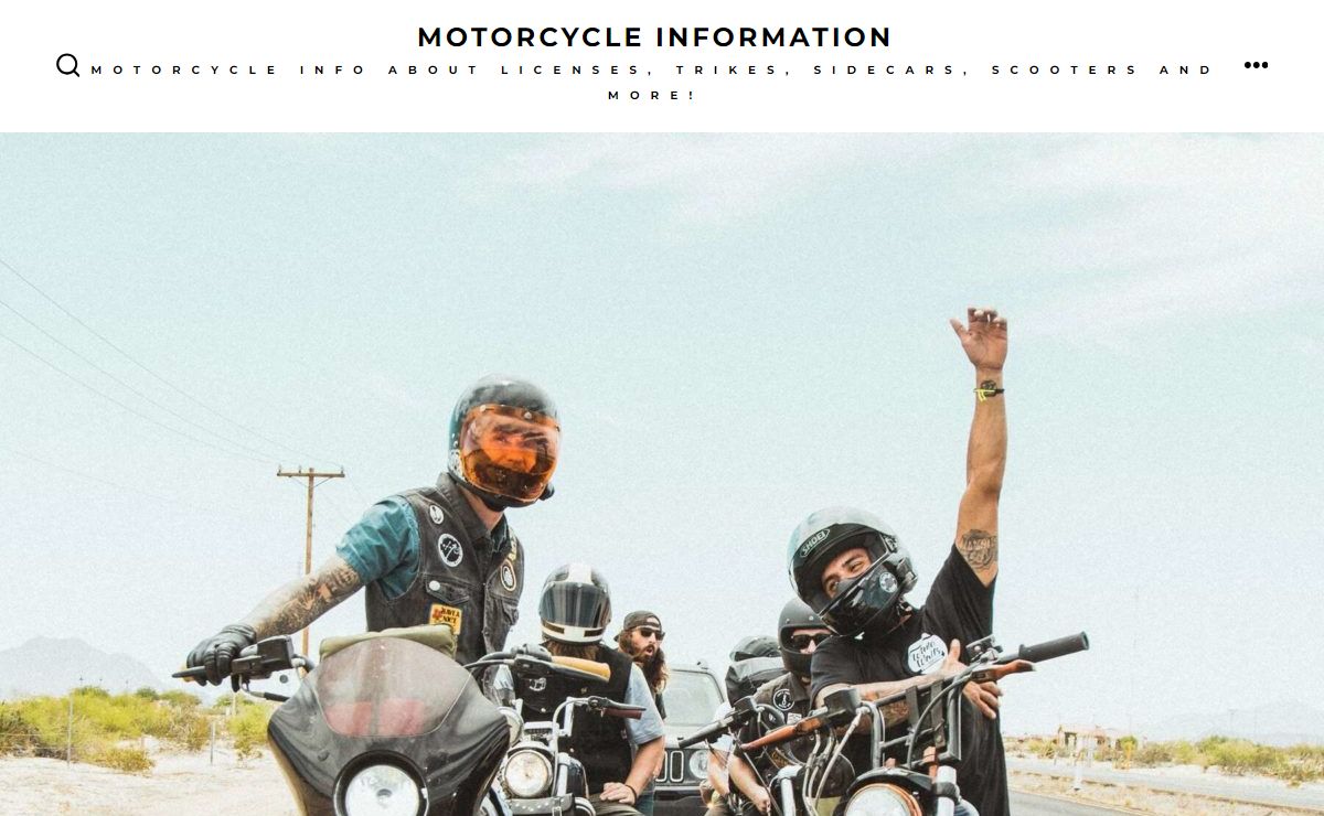 Motorcycle Information – MOTORCYCLE INFO ABOUT LICENSES, TRIKES, SIDECARS, SCOOTERS AND MORE!