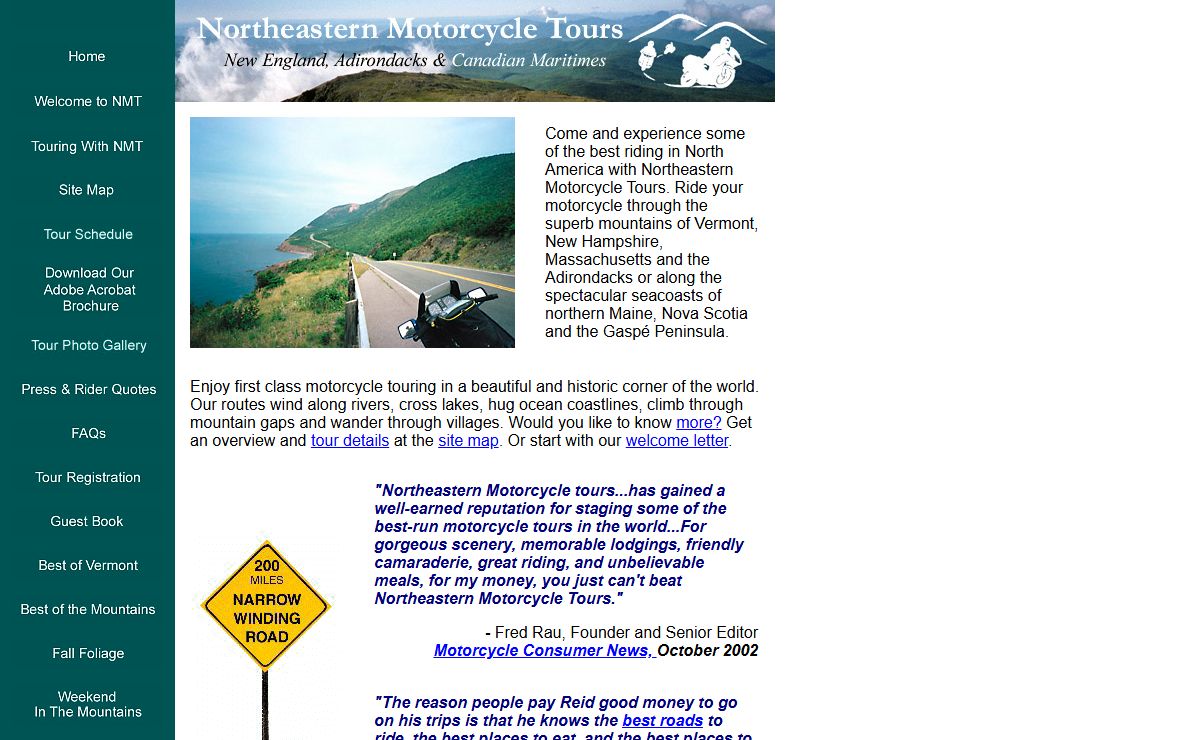 Northeastern Motorcycle Tours