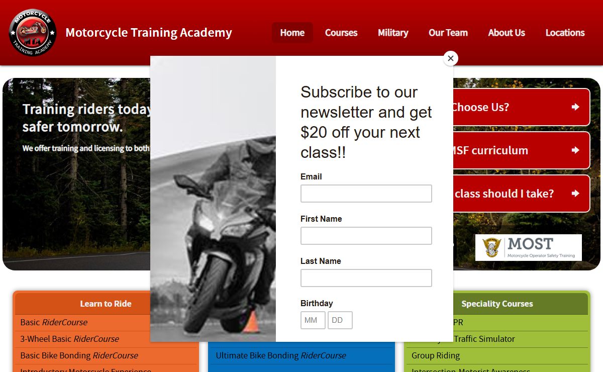 Motorcycle Training Academy