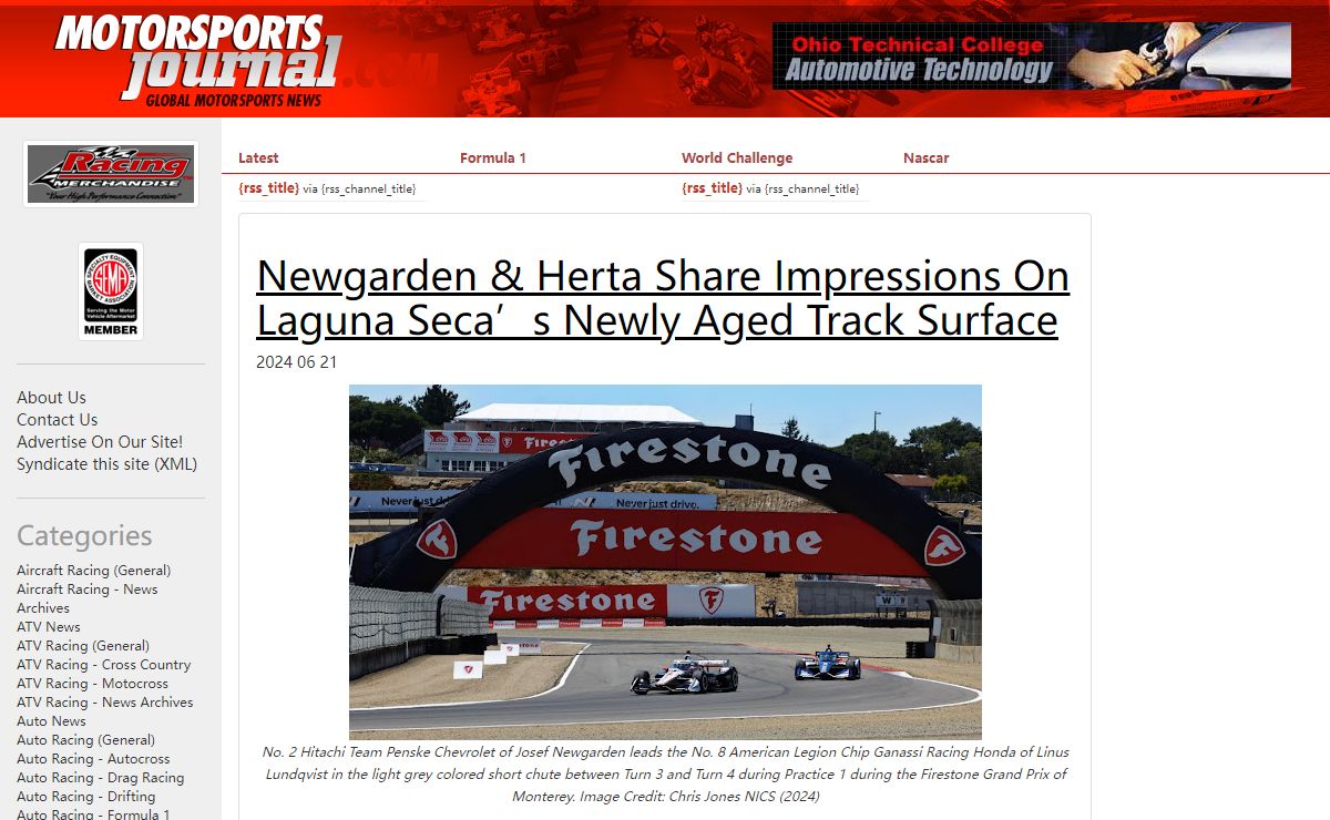 Motorsports Journal: Motorsport News, e-Media Headline News