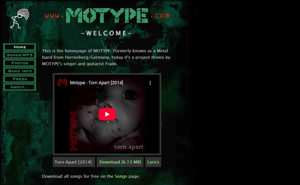 MOTYPE - Thrash Metal - Welcome