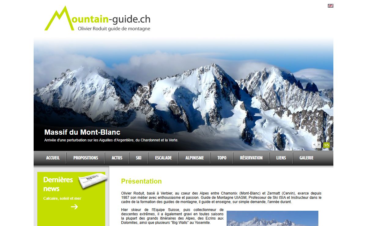 Olivier Roduit guide de Montagne