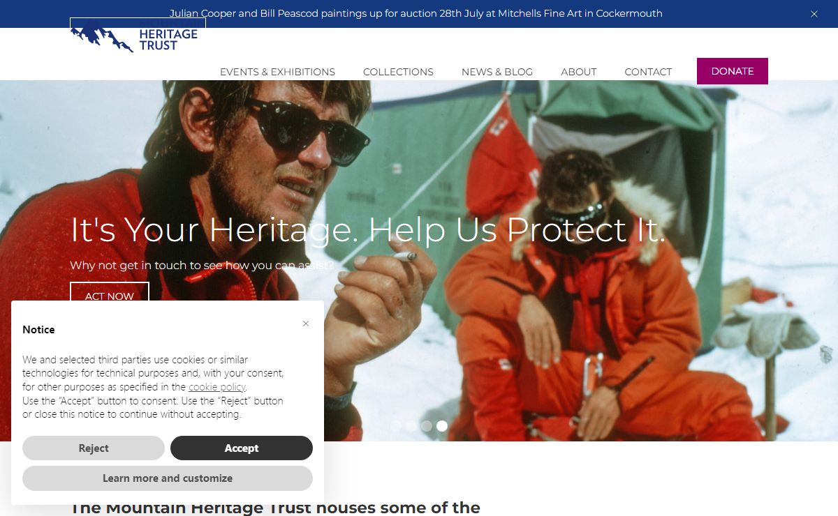 Mountain Heritage Trust - Climbing & Mountaineering Heritage