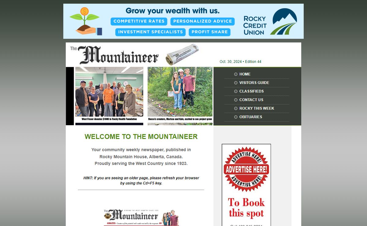 Mountaineer News - Rocky Mountain House, Alberta
