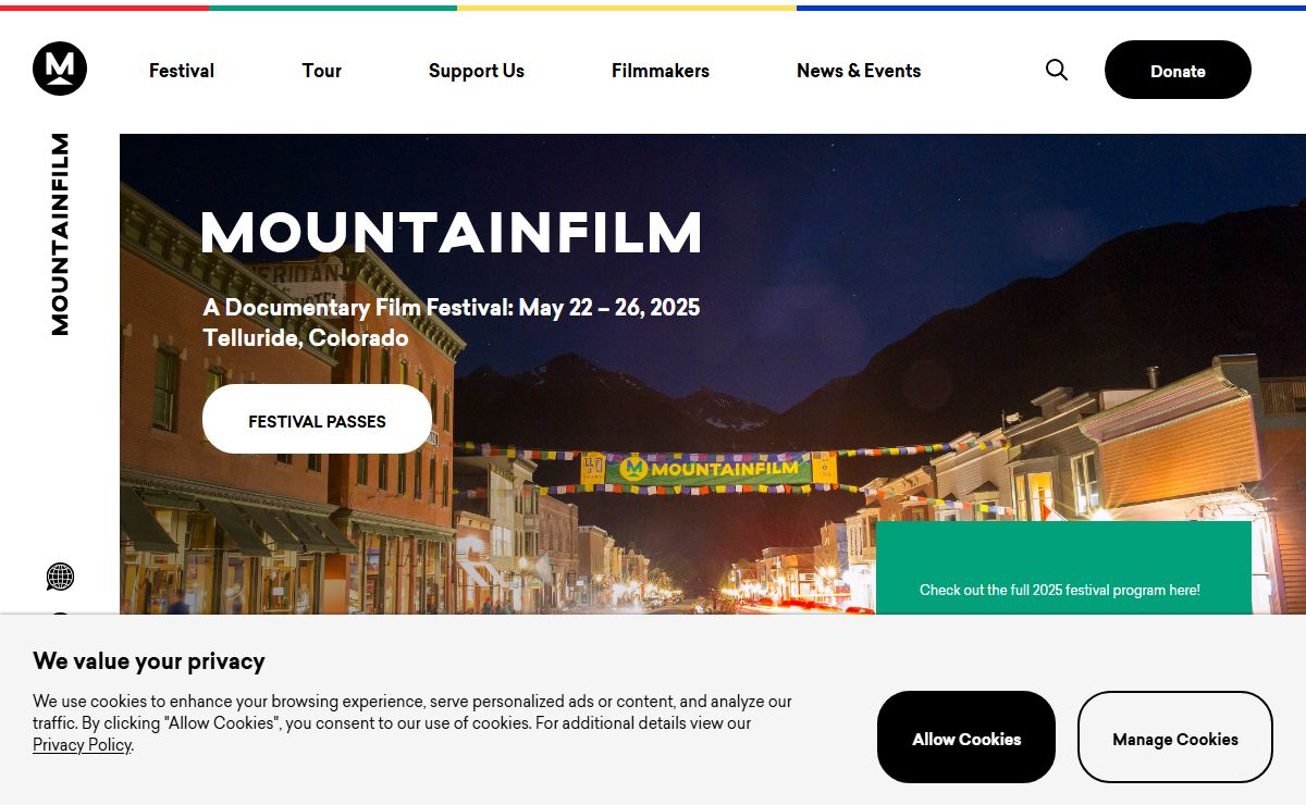 Home | Mountainfilm Festival, Telluride CO