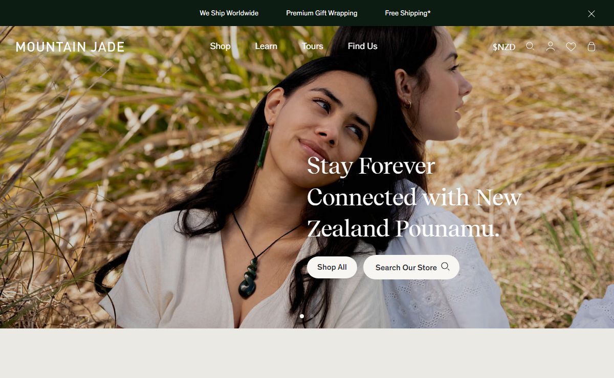 Mountain Jade - Authentic Pounamu Greenstone Necklaces, New Zealand | Mountain Jade NZ