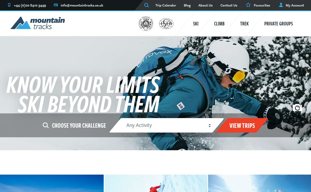 SKI, TREK, CLIMB - mountaintracks.co.uk