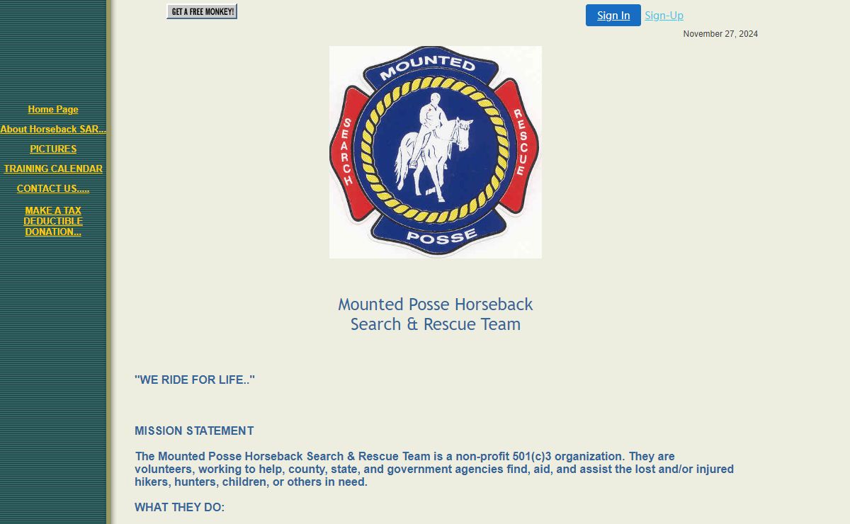 Mounted Posse Rescue Team - Home