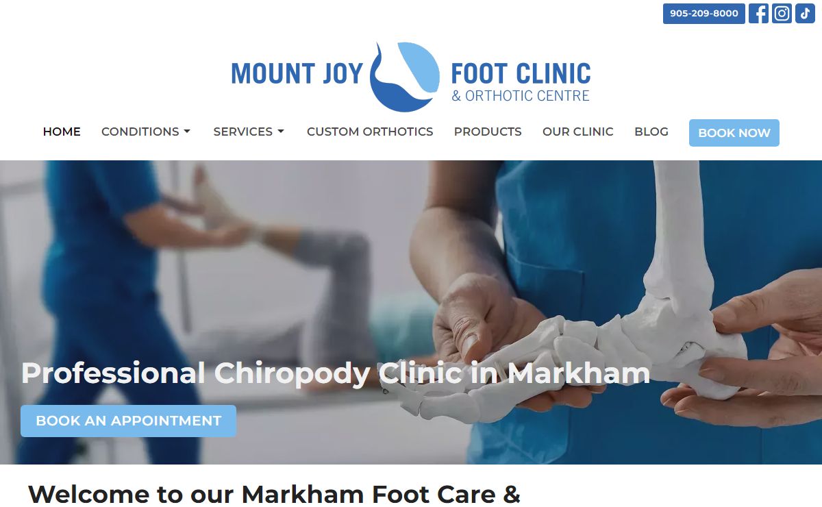 Markham Chiropodist Foot Care Orthotics | Mt Joy Foot Clinic