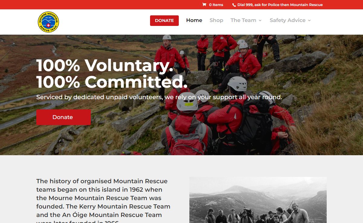 Mourne Mountain Rescue Team | 100% Voluntary. 100% Committed.