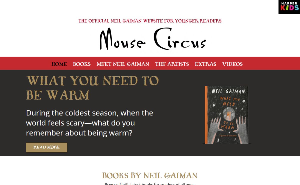 MouseCircus.com - The Official Neil Gaiman Website for Young Readers