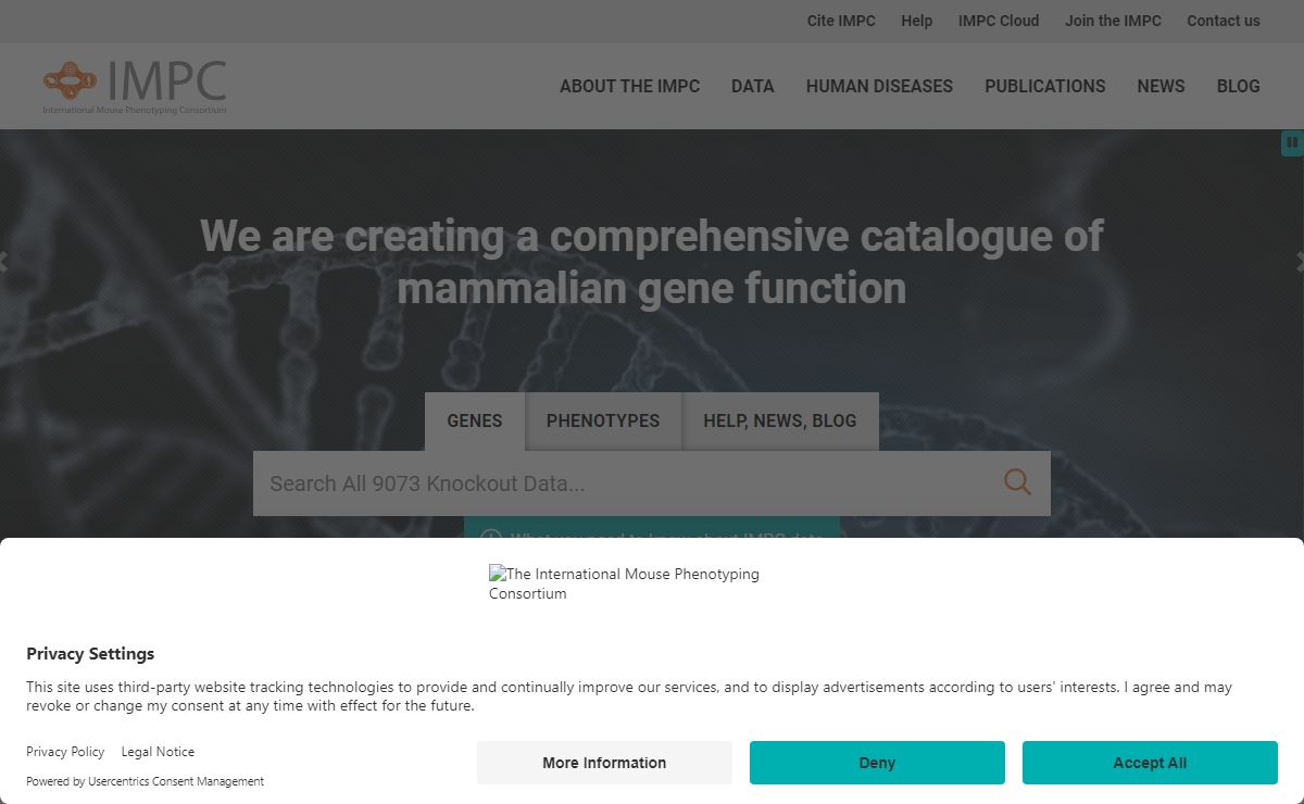 Home | IMPC | International Mouse Phenotyping Consortium