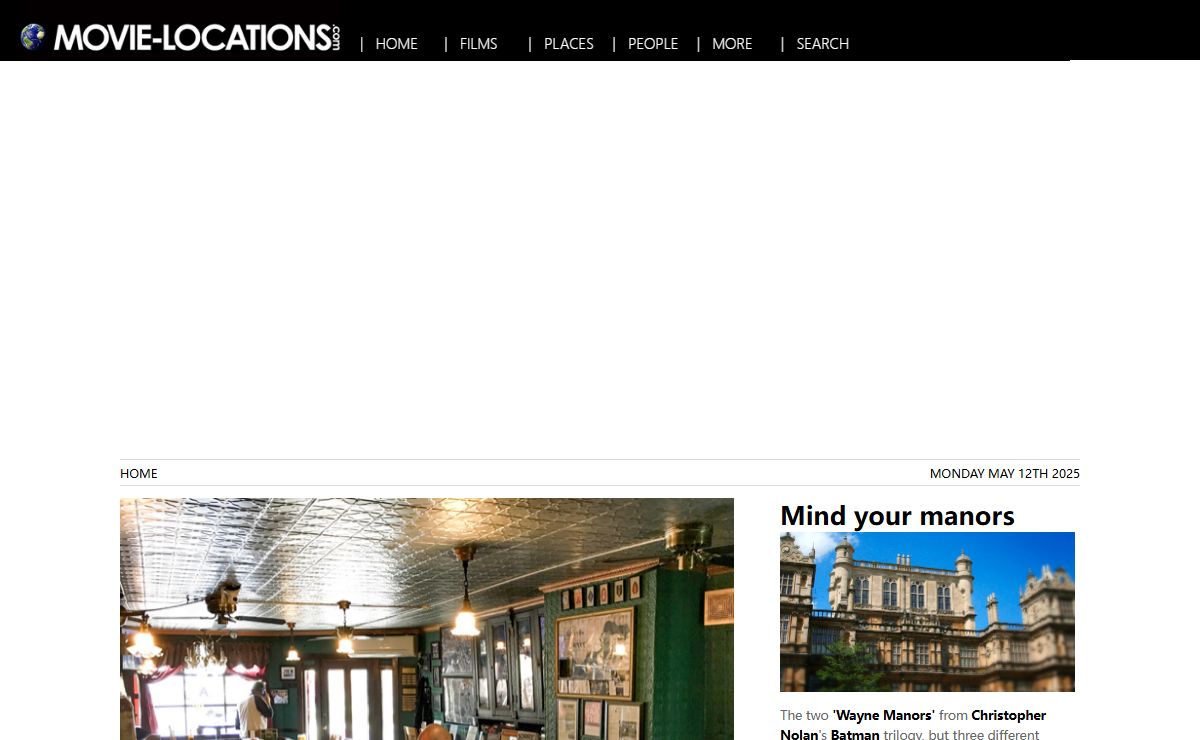 The Worldwide Guide To Movie Locations: Film Location Guide