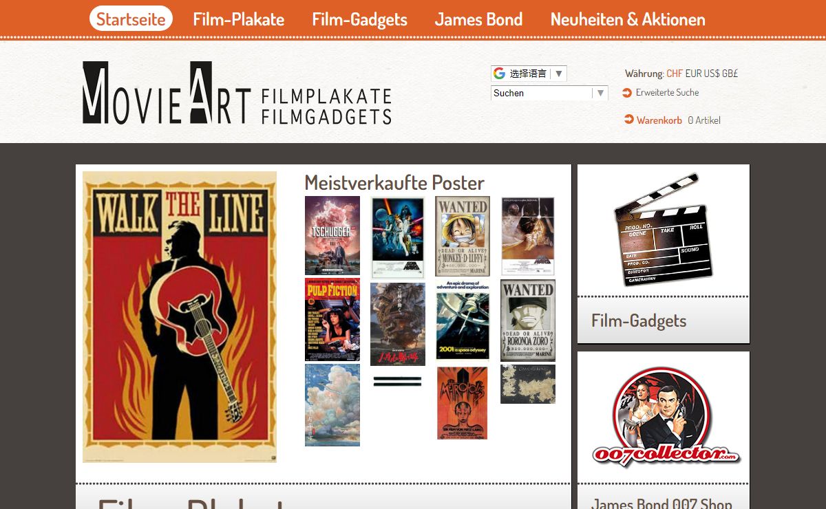 MovieArt: Riesige Auswahl an Filmplakaten
