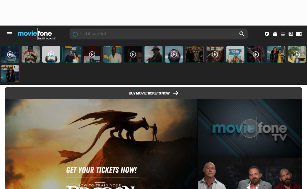Moviefone: find it. watch it.