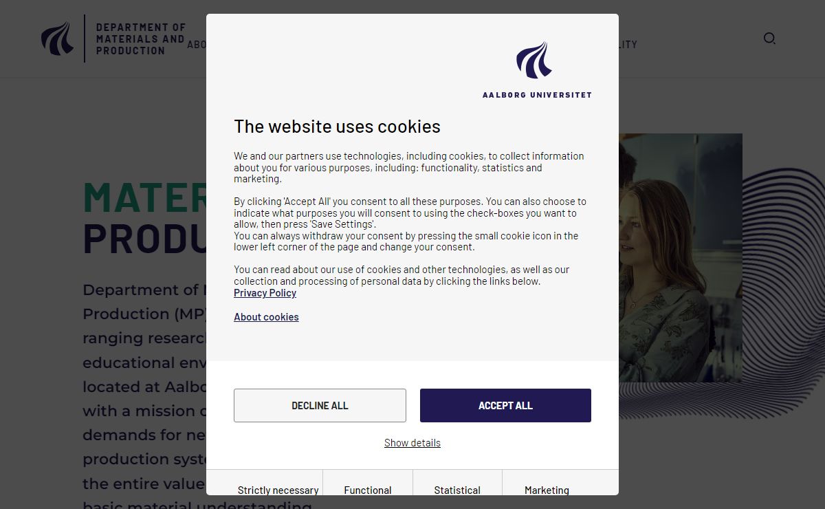 Institut for Materialer og Produktion - Aalborg University