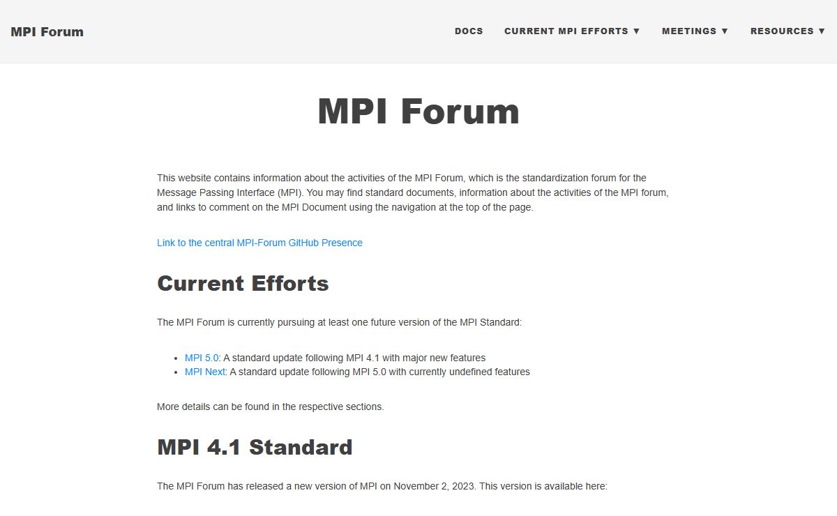 MPI Forum